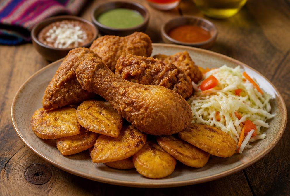 Pollo Con Tajadas